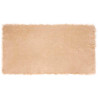 Alfombra de Piel de Oveja Falsa Beige 60 x 110 cm Poliéster 1