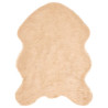 Alfombra de Piel de Oveja Falsa Beige 80 x 120 cm Poliéster 1