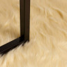 Alfombra de Piel de Oveja Falsa Crema 80 x 200 cm Poliéster 3
