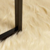 Alfombra de Piel de Oveja Falsa Crema 120 x 170 cm Poliéster 4