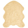 Alfombra de Piel de Oveja Falsa Crema 50 x 80 cm Poliéster 1