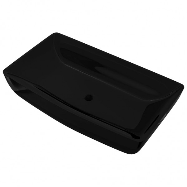 Lavabo de cerámica negro rectangular M 2