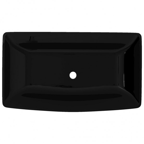 Lavabo de cerámica negro rectangular M 3