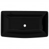 Lavabo de cerámica negro rectangular 3