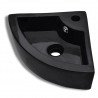 Lavabo con rebosadero 45x32x12.5 cm negro 2