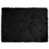 Alfombra de Piel de Oveja Falsa Negro 230 x 160 cm Poliéster 1