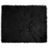 Alfombra de Piel de Oveja Falsa Negro 200 x 280 cm Poliéster 1