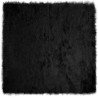 Alfombra de Piel de Oveja Falsa Negro 200 x 200 cm Poliéster 1