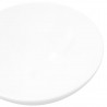 Lavabo de cuarto de baño redondo cerámica blanco 3