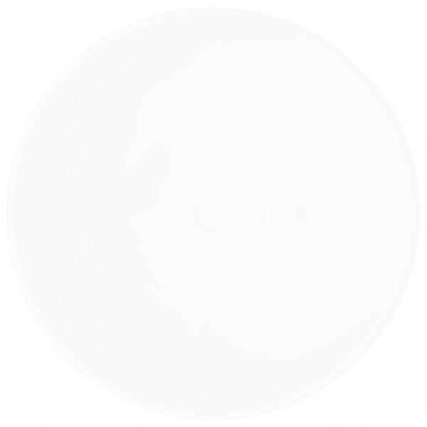 Lavabo de cuarto de baño redondo cerámica blanco M 5