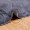 Alfombra de Piel de Oveja Falsa Antracita 60 x 110 cm Poliéster 4