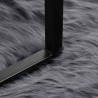 Alfombra de Piel de Oveja Falsa Antracita 80 x 200 cm Poliéster 3