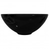 Lavabo de cerámica negro redondo 2