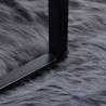 Alfombra de Piel de Oveja Falsa Antracita 80 x 80 cm Poliéster 3