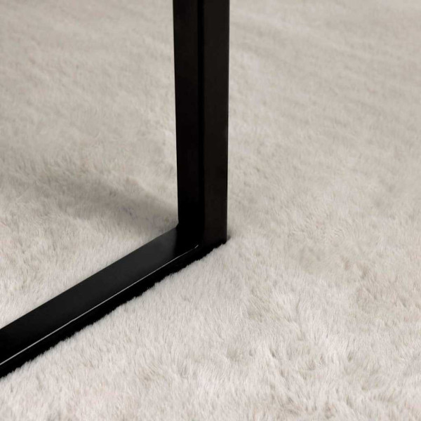 Alfombra de Piel Sintética de Conejo Beige 80 x 150 cm M 4