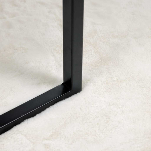 Alfombra de Piel Sintética de Conejo Crema 80 x 250 cm M 4