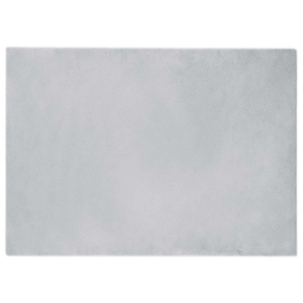 Alfombra de Piel Sintética de Conejo Gris 240 x 340 cm D