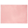 Alfombra de Piel Sintética de Conejo Rosa 140 x 200 cm 1