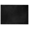Alfombra de Piel Sintética de Conejo Negro 140 x 200 cm 1