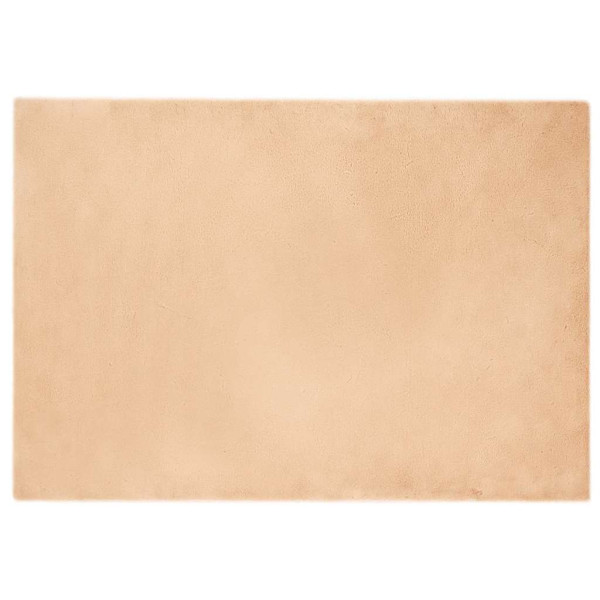 Alfombra de Piel Sintética de Conejo Taupé 140 x 200 cm D