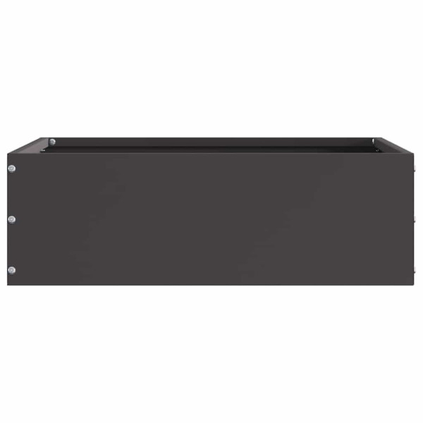 Borde de Césped 6 pcs Negro 40 x 40 x 13 cm Acero M 4