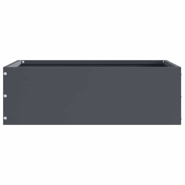 Borde de Césped 6 pcs Antracita 40 x 40 x 13 cm Acero M 4