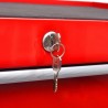 Carinho de ferramentas com 5 gavetas para oficina. vermelho 2