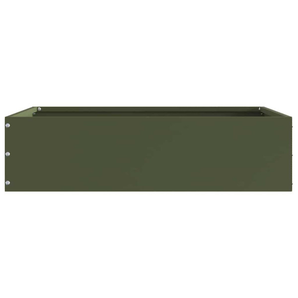 Borde de Césped Verde oliva 50 x 50 x 13 cm Acero M 3