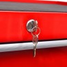 Trólei de ferramentas com 7 gavetas vermelho 2