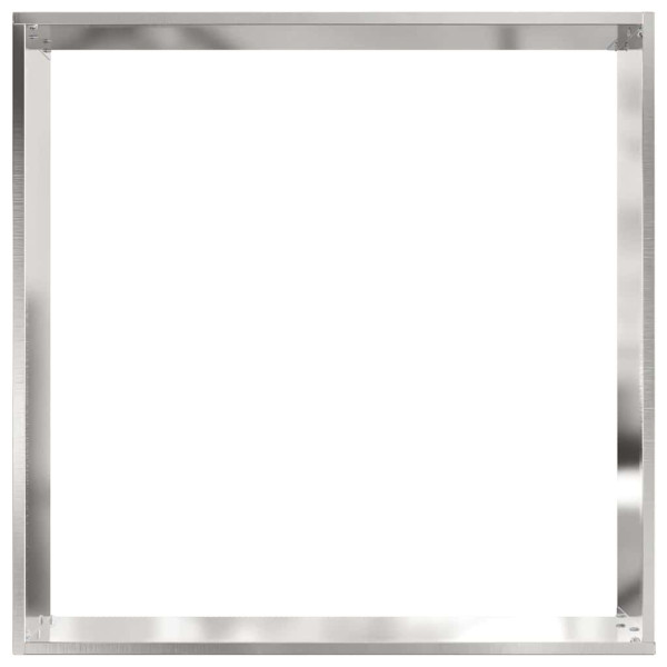 Borde de Césped Plateado 50 x 50 x 13 cm Acero inoxidable M 4