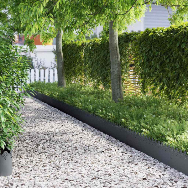 Borduras para césped 20 pcs Antracita 103 x 0.05 x 22 cm Acero D