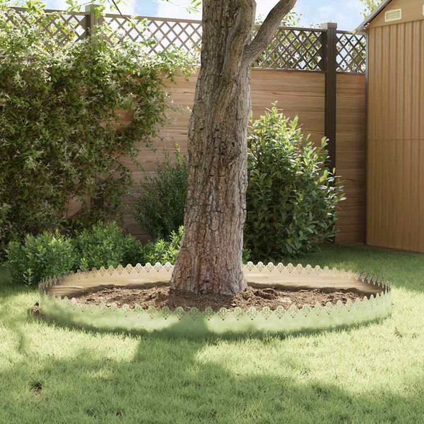 Borduras para césped 10 pcs Plateado 103 x 0.05 x 22 cm M 4