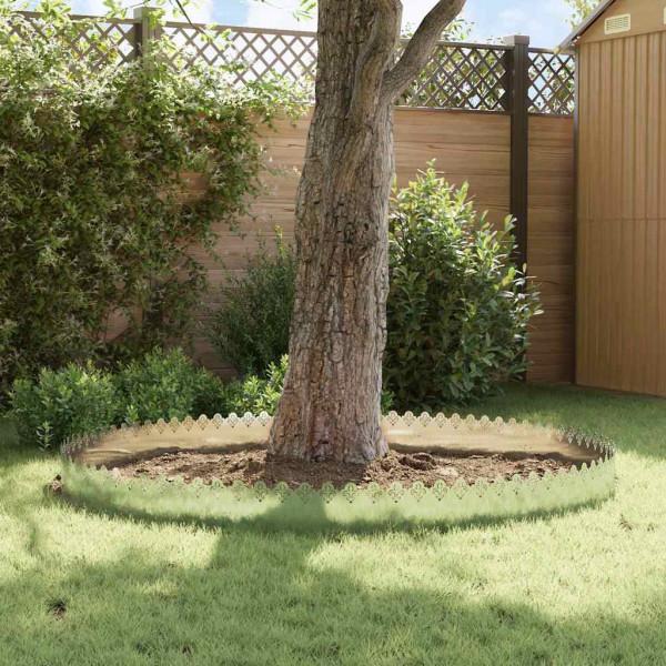 Borduras para césped 20 pcs Plateado 103 x 0.05 x 22 cm M 4