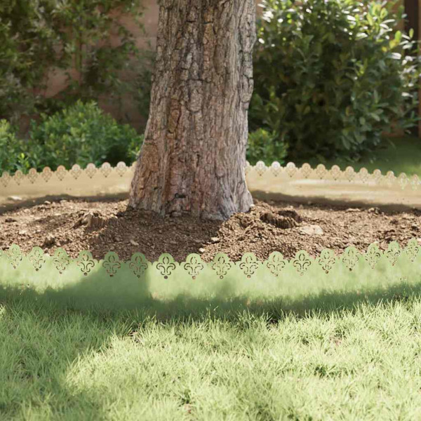 Borduras para césped 30 pcs Plateado 103 x 0.05 x 22 cm M 5