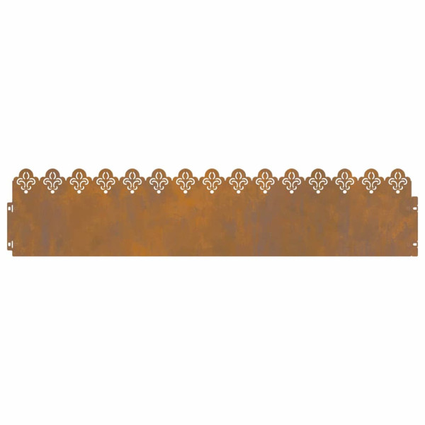 Borduras para césped 30 pcs Oxidado 103 x 0.05 x 22 cm M 2