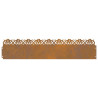 Borduras para césped 10 pcs Oxidado 103 x 0.05 x 22 cm 2