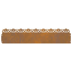 Borduras para césped 20 pcs Oxidado 103 x 0.05 x 22 cm H