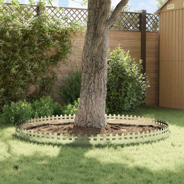 Borduras para césped 10 pcs Plateado 103 x 0.05 x 22 cm M 4