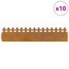 Borduras para césped 10 pcs Oxidado 103 x 0.05 x 22 cm 3