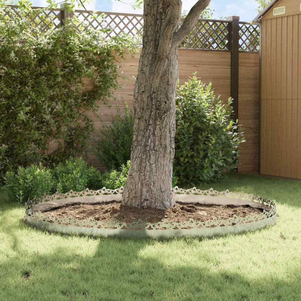 Borduras para césped 20 pcs Plateado 103 x 0.05 x 22 cm M 4