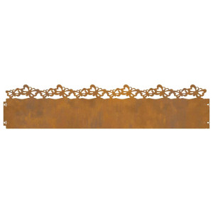Borduras para césped 30 pcs Oxidado 103 x 0.05 x 22 cm H