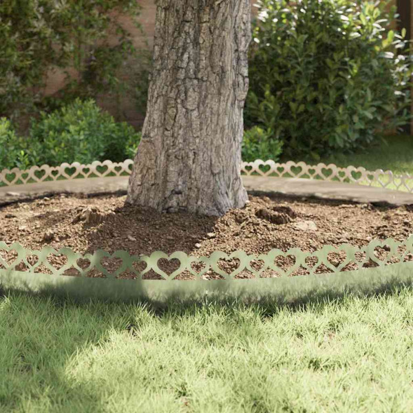 Borduras para césped 20 pcs Plateado 103 x 0.05 x 22 cm M 5