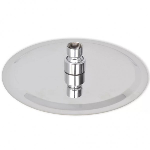 Alcachofa de ducha redonda efecto lluvia acero inoxidable 20 cm M 4