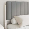 Estructura de Cama con Cabecera Tapizada Gris Claro 3