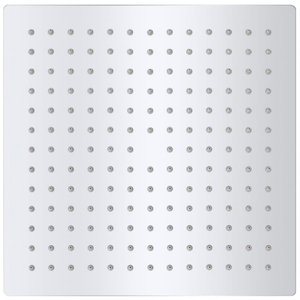 Cabezal de ducha cuadrado efecto lluvia acero inoxidable 25x25 M 3
