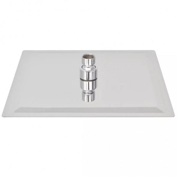 Cabezal de ducha cuadrado efecto lluvia acero inoxidable 25x25 M 4