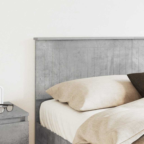 Cabecero con cabecera Gris Concreto 150 cm Madera contrachapada M 3