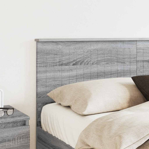 Cabecero con cabecera Gris Sonoma 150 cm Madera contrachapada M 3