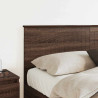 Cabecero con cabecera Roble Marrón 150 cm Madera contrachapada 3