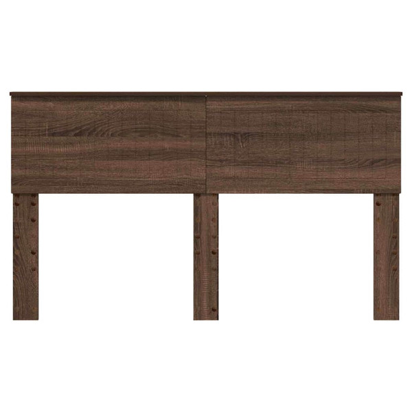 Cabecero con cabecera Roble Marrón 150 cm Madera contrachapada M 4